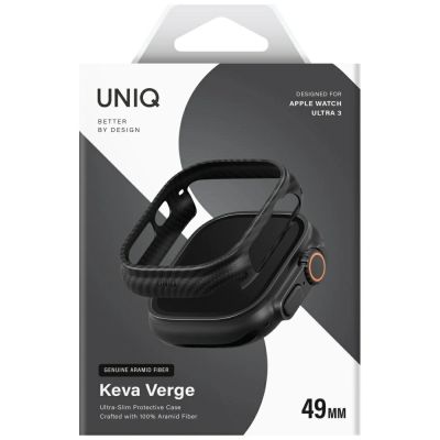2. Uniq Keva Verge Hülle für Apple Watch 49 mm – Schwarz