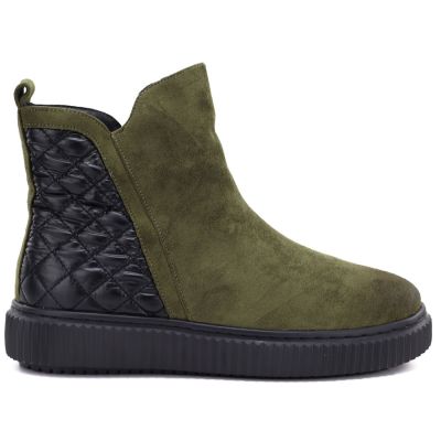 2. Gefütterte grüne Damen-Ankle-Boots Potocki Z25-JE19365