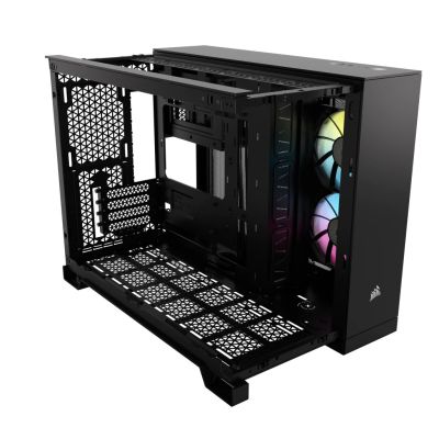 10. Corsair 2500X RGB ICUELINK SCHWARZES Gehäuse