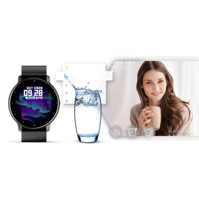 12. GIEWONT Schwarze GW120-2 Pro Smartwatch