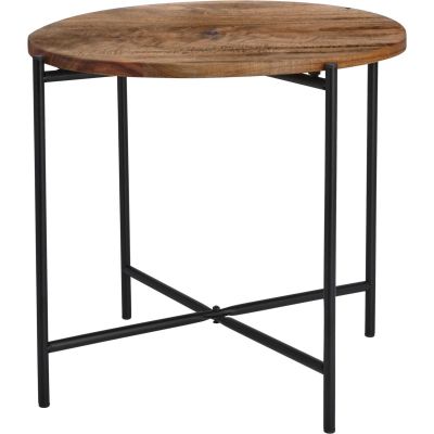 5. Couchtisch mit Holzplatte, 48 x 38 cm