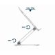 12. GEMBIRD Faltbarer Notizbuchständer 15,6" Silber