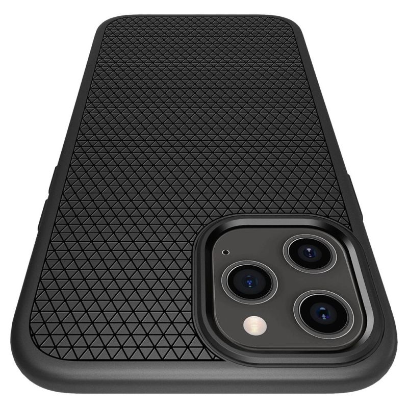 20. Spigen Liquid Air Hülle für iPhone 12 / iPhone 12 Pro – Mattschwarz