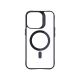 14. 3mk Satin Armor MagCase Hülle mit MagSafe iPhone 16 Pro Max – transparent mit schwarzem Rahmen