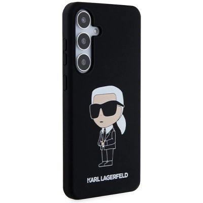 4. Karl Lagerfeld Silikon Ikonik Hülle für Samsung Galaxy S24+ - schwarz