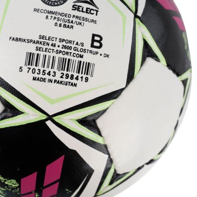 3. Select Hala Futsal Attack v22 Fußball 2. Klasse weiß-rosa 17622/370016