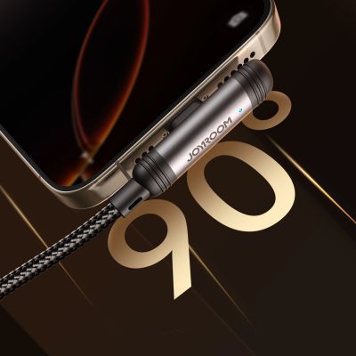 4. Joyroom S-A56 EnjoyX Series 90° USB-C - Lightning Kabel 30W 1,2m - schwarz