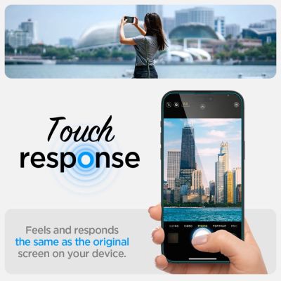 14. Spigen Glas.tR EZ Fit gehärtetes Glas für iPhone 14 Pro - 2 Stk.