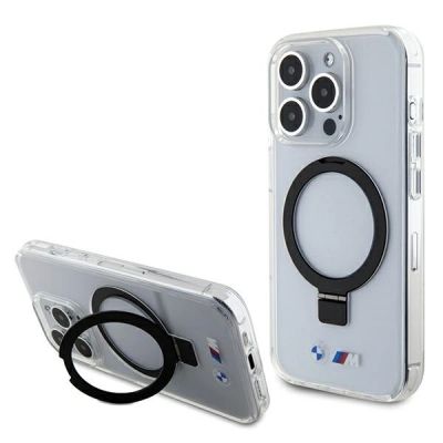 BMW Ring Stand M Collection MagSafe Case für iPhone 15 Pro - Transparent