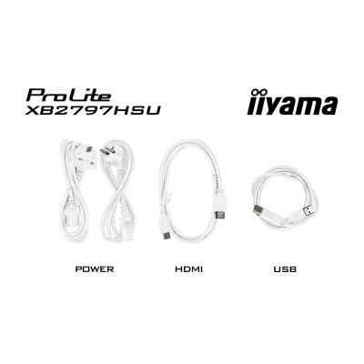 14. iiyama ProLite XB2797HSU-W1 Computermonitor 68,6 cm (27") 1920 x 1080 px Full HD LED Weiß