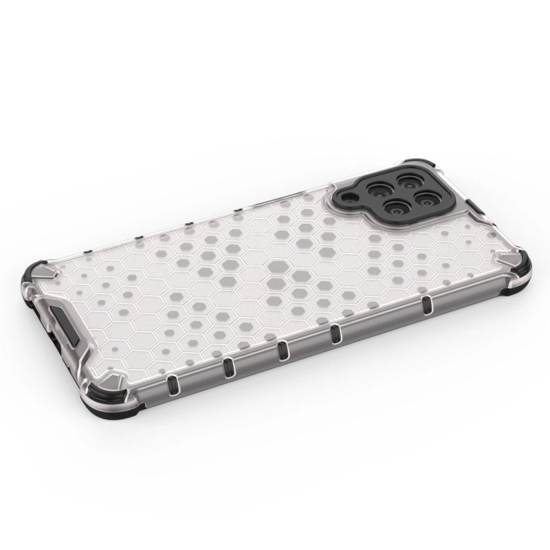 13. Gepanzerte Wabenhülle mit Gelrahmen für Samsung Galaxy M53 5G schwarz