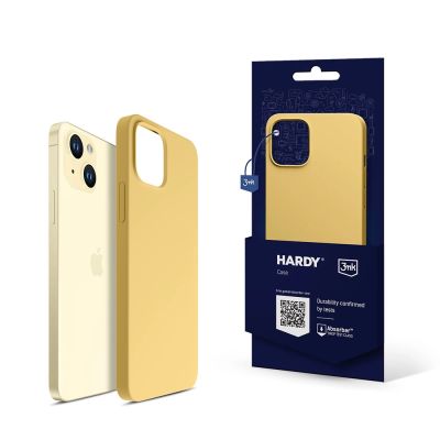 3mk Hardy Silikon MagCase Hülle für iPhone 15 Plus - gelb