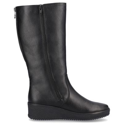 8. Rieker W RKR237B Wasserdichte Lederstiefel mit Lammwolle gefüttert