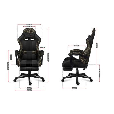 30. Huzaro Force 4.7 Camo Mesh Gaming-Stuhl