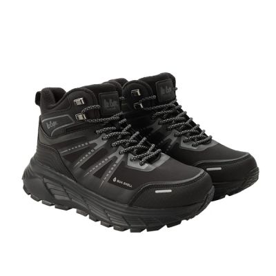 2. Lee Cooper Herren-Winter-Trekkingstiefel, gefüttert, wasserdicht, schwarz