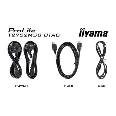 7. Touchscreen-Monitor 27" IIYAMA T2752MSC-B1AG 68,6 cm 16:9 HDMI+DP IPS