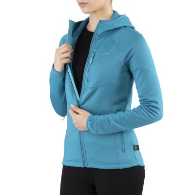 Damen-Sporthoodie Viking Jukon Hoodie Lady, schnelltrocknend, türkis (730/23/0900/70)