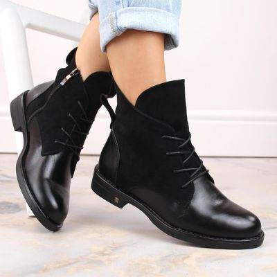 9. Isolierte flache Stiefeletten Potocki W WOL88C schwarz