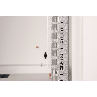 3. Einzigartiger 19-Zoll-12U-Wandnetzwerkschrank (600 x 600 mm), Glastür, grau, ungeteilt, montiert, 100 kg