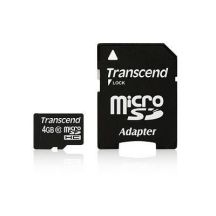 4 GB Transcend SDHC Klasse 10 microSD-Karte mit Adapter
