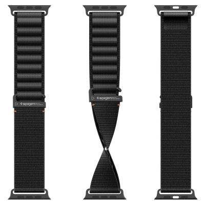 9. Armband Spigen WBF1 Armband für Apple Watch 44 / 45 / 46 / 49 mm - Schwarz