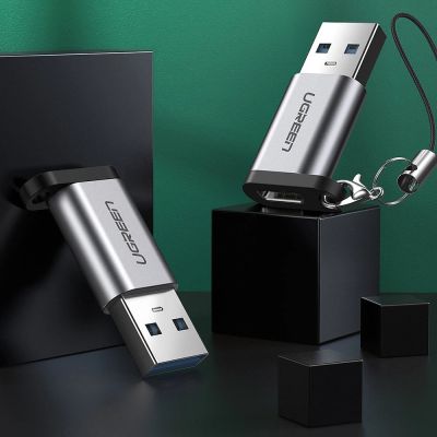 2. USB C (weiblich) - USB (männlich) Adapter Ugreen US276 USB 5Gb/s - Grau