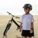 6. Wozinsky Kinder-Mountainbikehelm mit abnehmbarem Visier, Größe XS – Schwarz