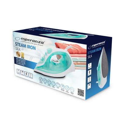 15. Esperanza SILK EHI005 Dampfbügeleisen (2200W; weiß)
