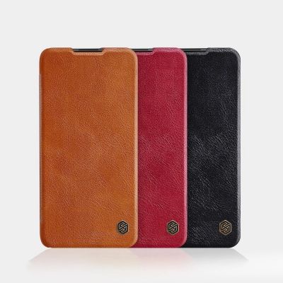 5. Nillkin Qin Lederholsterhülle für Xiaomi Redmi Note 9T 5G braun