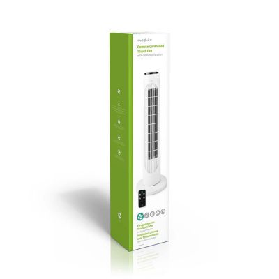 10. Nedis 50W Turmventilator weiß