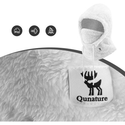 6. Qunature Arctic Velvet Ski-Sturmhaube Größe L – Weiß