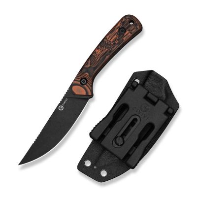Civivi Carveth Fixed Messer aus AEB-L mit orange-schwarzem G10