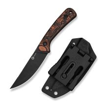 Civivi Carveth Fixed Messer aus AEB-L mit orange-schwarzem G10
