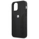6. BMW Leather Curve Perforate Case für iPhone 12 mini – Schwarz