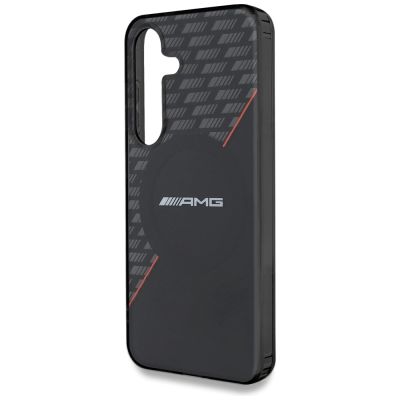 6. AMG Double Layer Rhombs MagSafe Case für Samsung Galaxy S25+ - Schwarz/Rot
