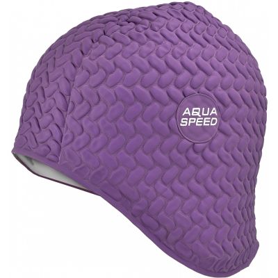 Aqua-Speed Latex Bombastic Tic-Tac Badekappe in lila