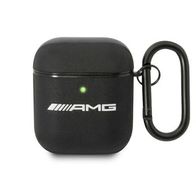 AMG AMA2SLWK AirPods-Abdeckung schwarz/schwarzes Leder