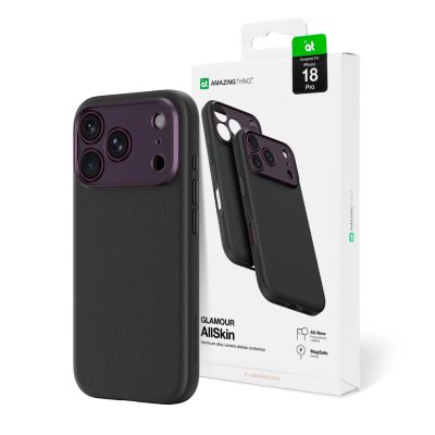 AmazingThing Glamour AllSkin iPhone 18 Pro Hülle mit Kameraabdeckung, MagSafe-kompatibel – Lila