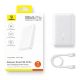 9. Baseus EnerFill FP21 Powerbank 10000mAh 22,5W USB-A - USB-C - Weiß