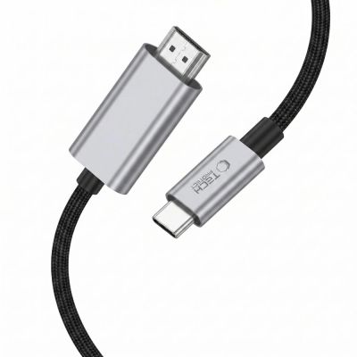 2. Tech-Protect UltraBoost USB-C auf HDMI 2.1 Kabel 200 cm 8K 60Hz - Grau