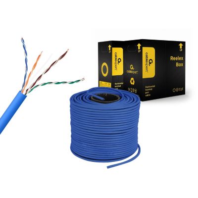 4. GEMBIRD UTP-KABEL CAT 5E CCA 305M BLAU AWG24