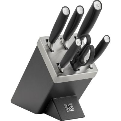 8. ZWILLING All*Star 33780-500-0, 5-teiliges Messerset im selbstschärfenden Messerblock – silber