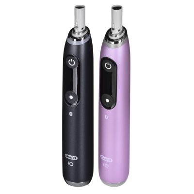 23. Braun Oral-B iO 9N Elektrische Zahnbürsten-Set DUO SCHWARZ ONYX & ROSÉ QUARTZ