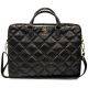 Guess 4G Quilted-Tasche für einen 16-Zoll-Laptop – Schwarz