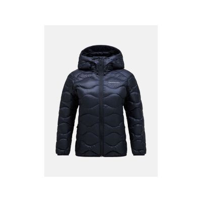 Peak Performance Helium Daunenjacke mit Kapuze für Damen, Größe XL – Schwarz