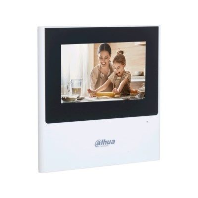 3. Dahua Monitor: 4,3"-TFT-Touchscreen, 480 x 272 Pixel Auflösung, IP-Überwachung, integriertes Alarmsystem, VTH2611L-WP