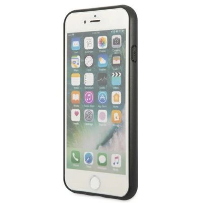 5. Guess 4G Metal Gold Logo Case für iPhone SE 2022 / 2020 / 7 / 8 - Braun