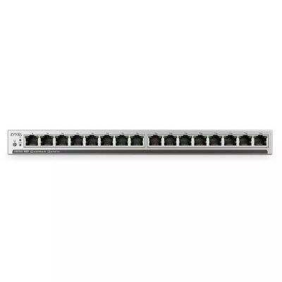 Zyxel GS1100-16EP-EU0101F Switch, 16 Ports, PoE 135 W (PoE+:16;), Unmanaged, lüfterlos, Slim