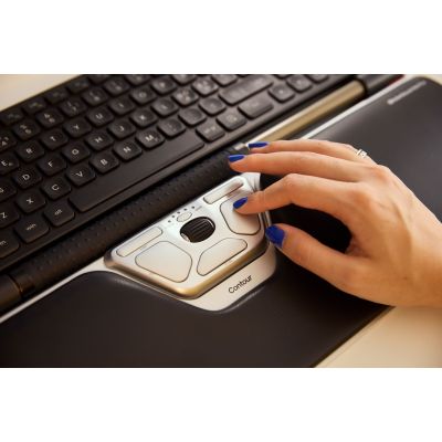 5. Contour Design RollerMouse Red Plus, beidhändig bedienbar, kabellos (RF), 2800 DPI, Silber