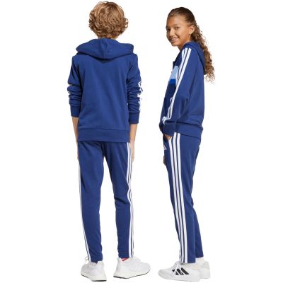 5. adidas Seasonal Essentials Tiberio 3-Streifen French Terry Trainingsanzug für Kinder Marineblau JI6035